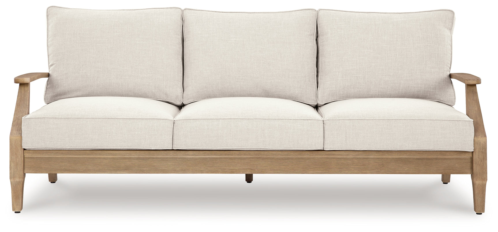 Carter Beige Hall Outdoor Sofa with 2 Lounge Chairs and Coffee Table