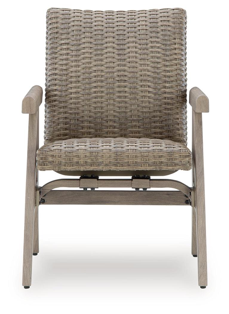 Cliff Trails Beige Outdoor Rocking Arm Chair (Set of 2)