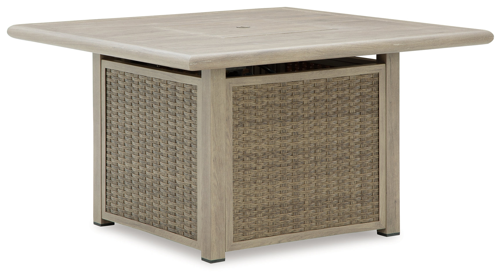 Cliff Beige Trails Outdoor Fire Pit Table and 4 Chairs
