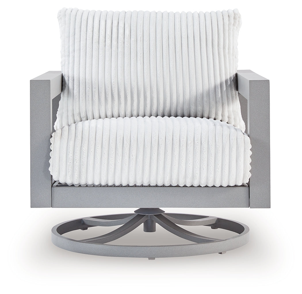 Hurley Gray Park Outdoor Loveseat with 2 Lounge Chairs