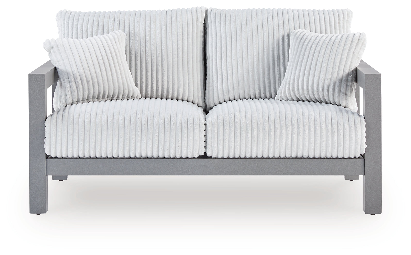 Hurley Gray Park Outdoor Loveseat with 2 Lounge Chairs