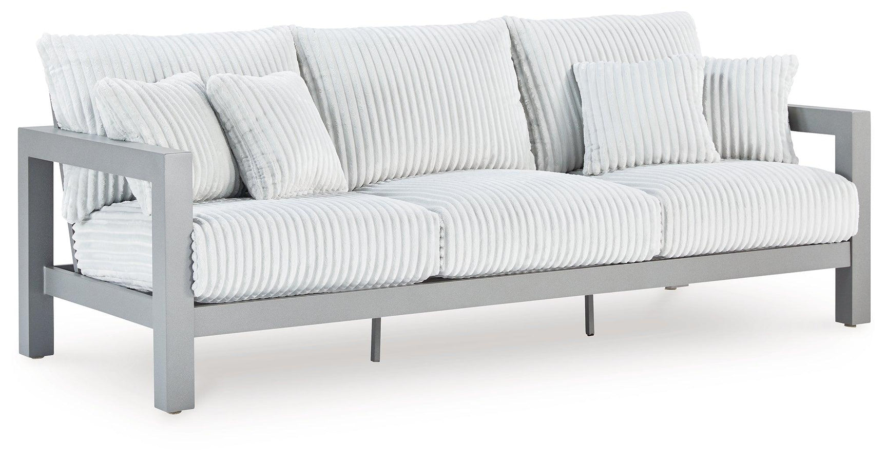 Hurley Park Gray Nuvella® Outdoor Sofa with Cushion