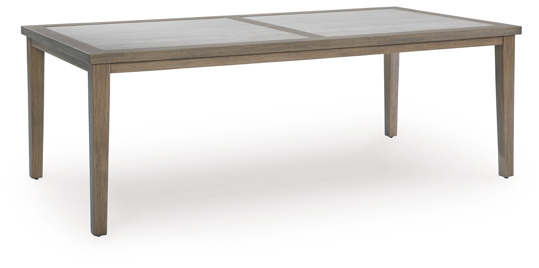 Rainier Brown/Beige Ranch Outdoor Dining Table and 4 Chairs