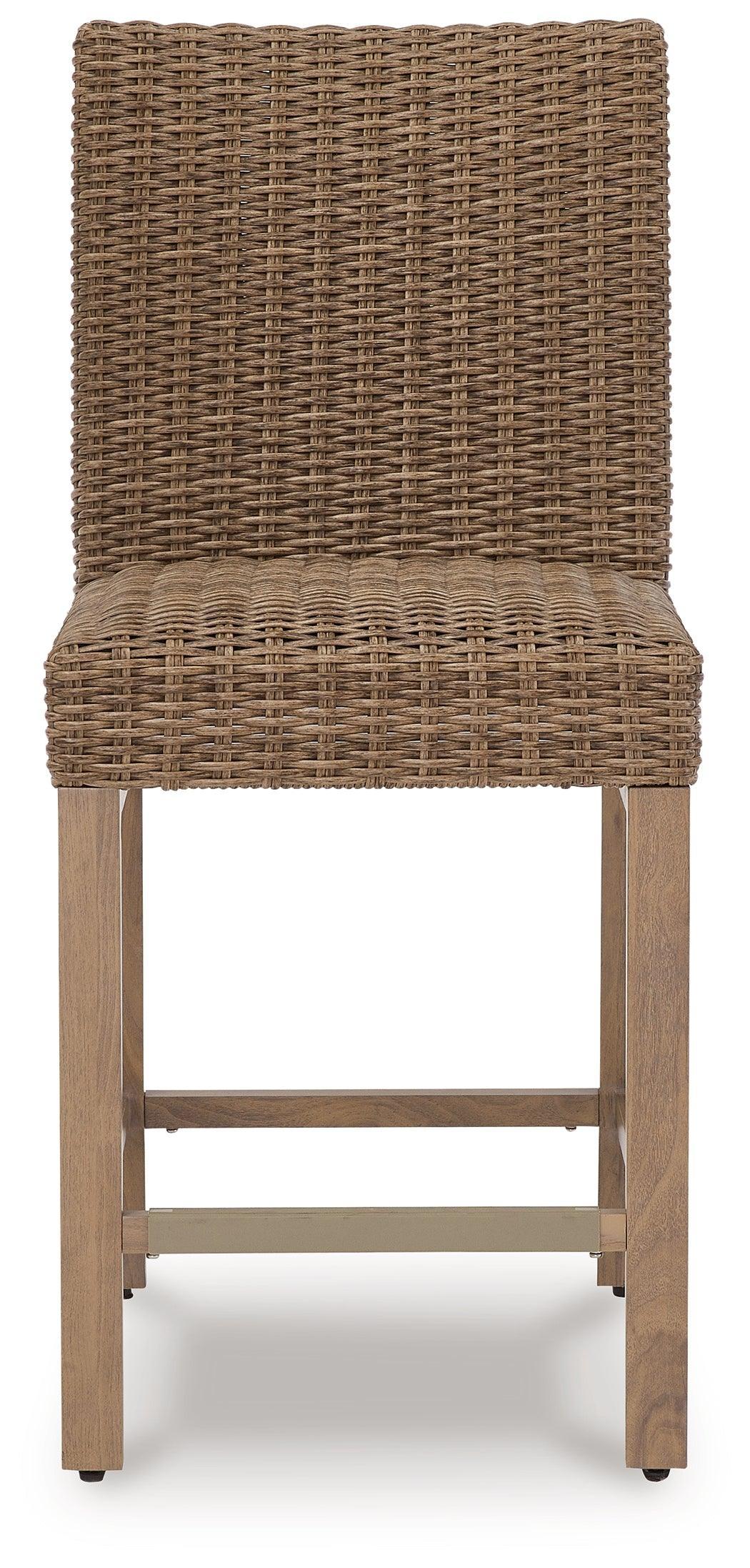 Walton Bridge Driftwood Outdoor Bar Stool (Set Of 2) - Ella Furniture