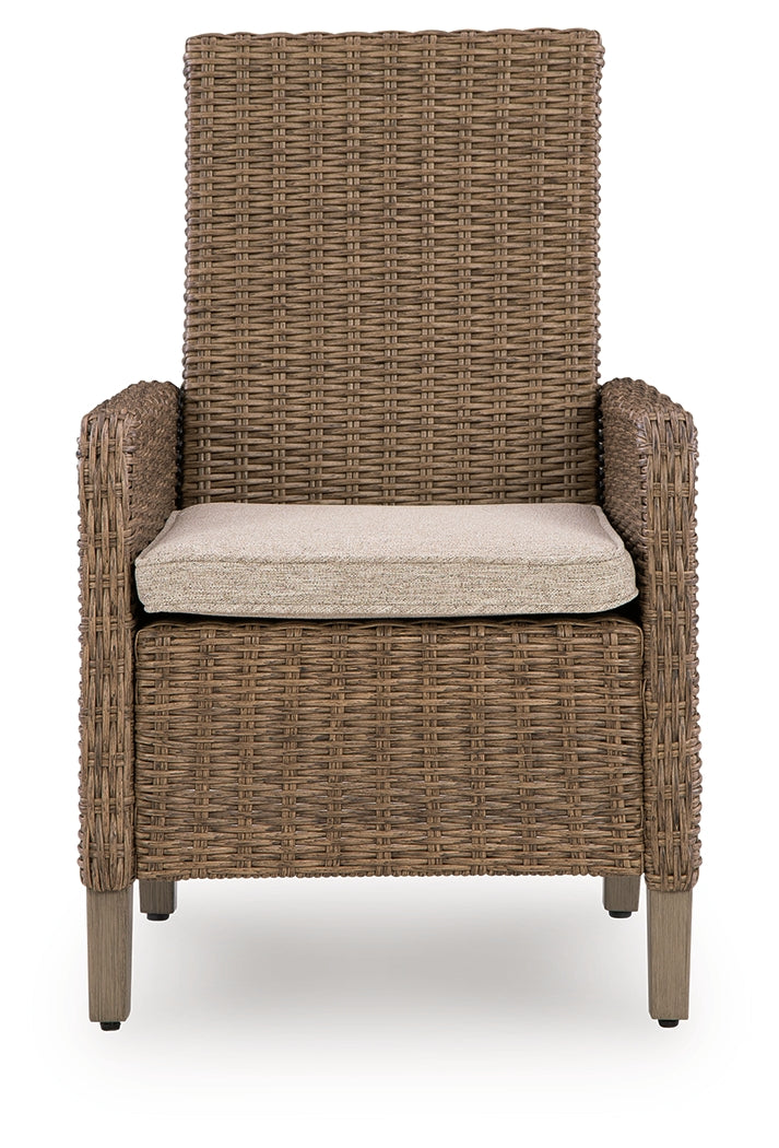 Laguna Heights Beige Arm Chair with Cushion (Set of 2)