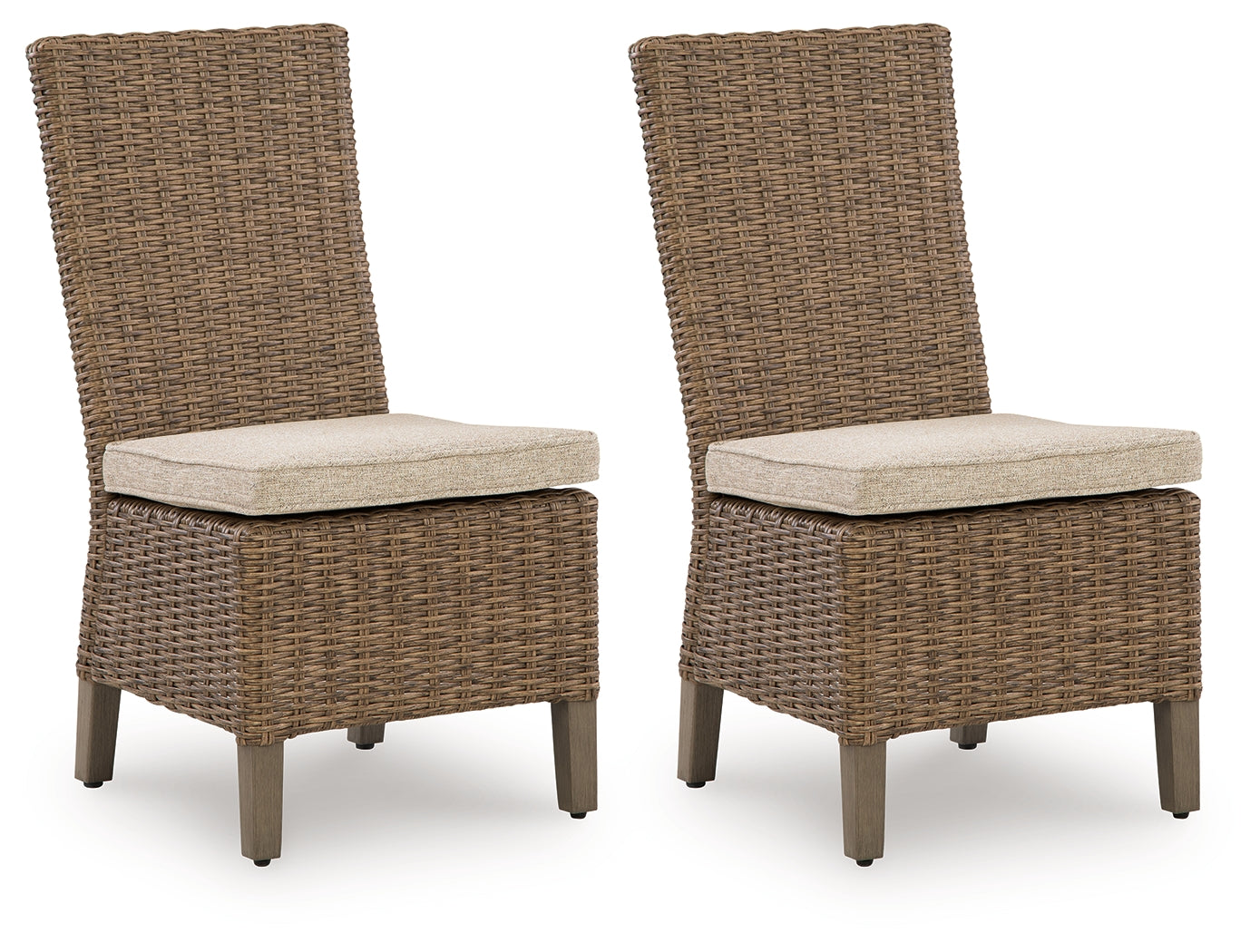 Laguna Heights Beige Side Chair with Cushion (Set of 2)