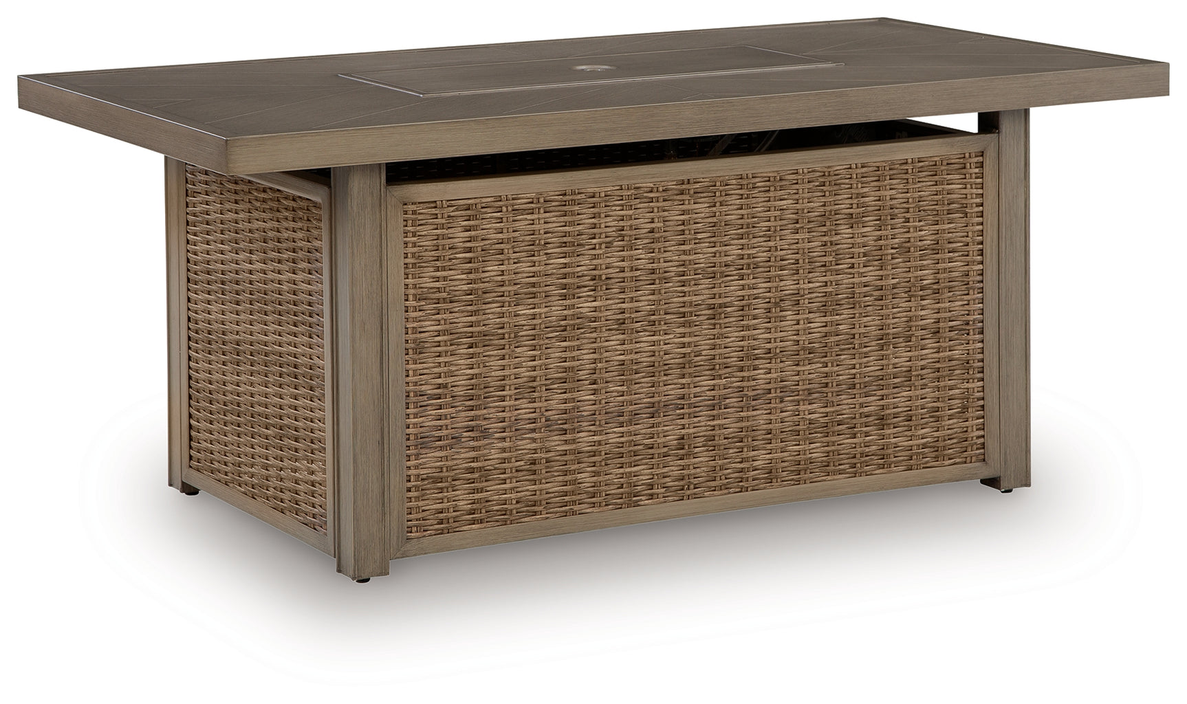 Laguna Heights Beige Outdoor Fire Pit Table