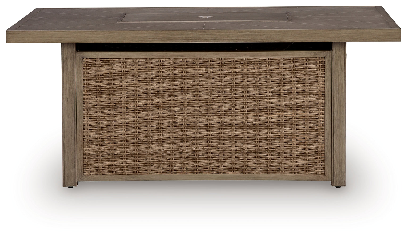 Laguna Heights Beige Outdoor Fire Pit Table