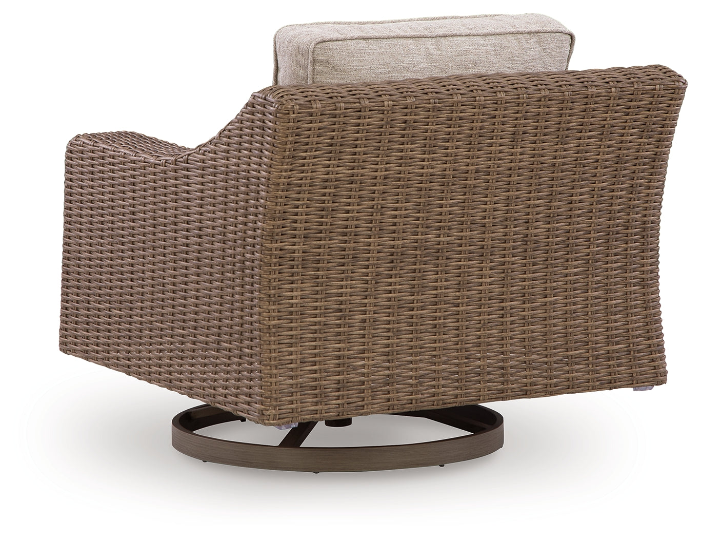 Laguna Beige Heights 2 Outdoor Swivel Lounge Chairs
