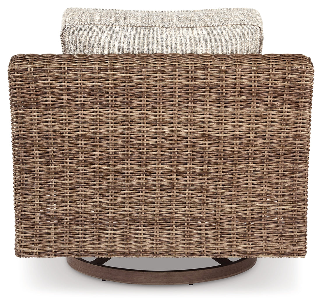Beachcroft Beige Outdoor Sofa, Loveseat and Chair
