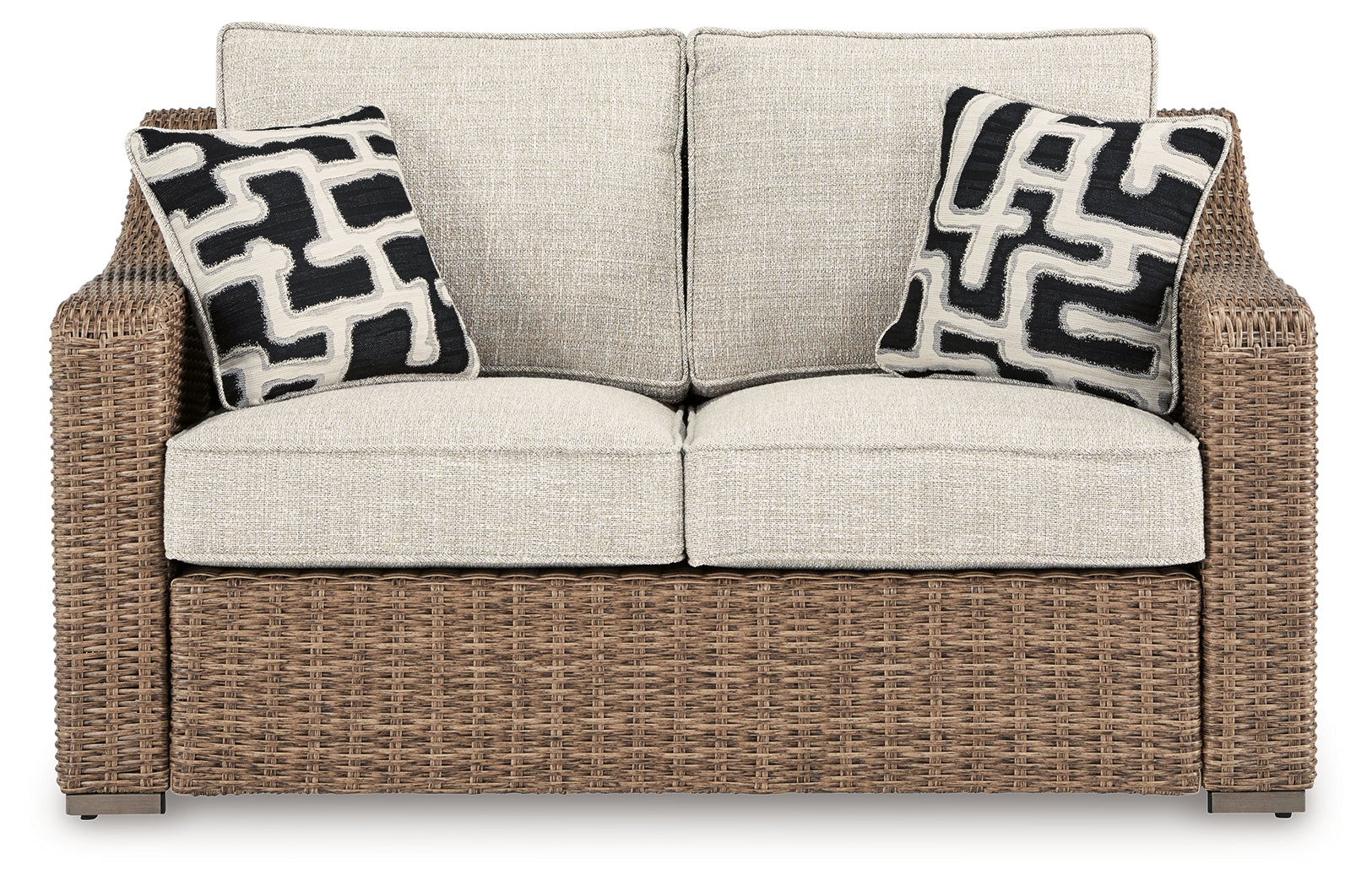 Beachcroft Beige Outdoor Sofa, Loveseat and Chair