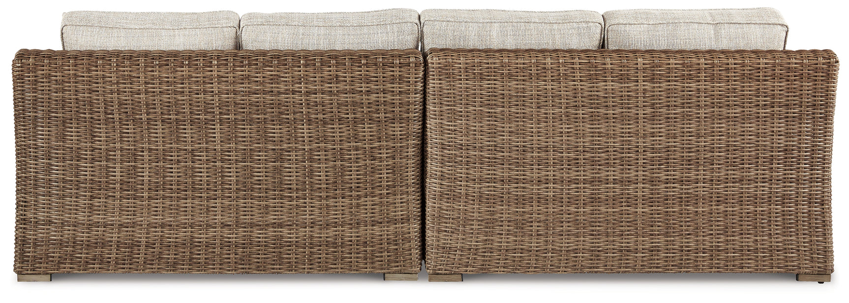 Beachcroft Beige 2-Piece Outdoor Sectional with Chair