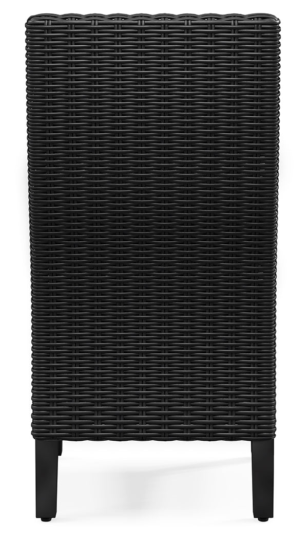 Beachcroft Black/Light Gray Outdoor Dining Table and 6 Chairs