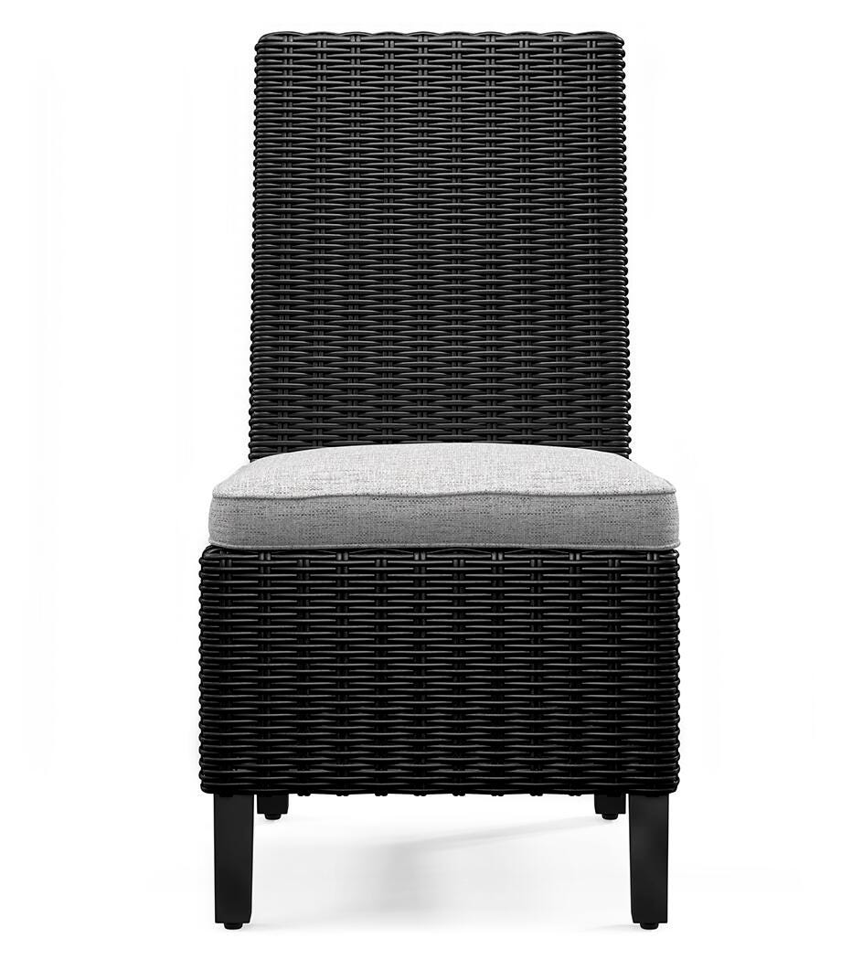 Beachcroft Black/Light Gray Outdoor Dining Table and 4 Chairs