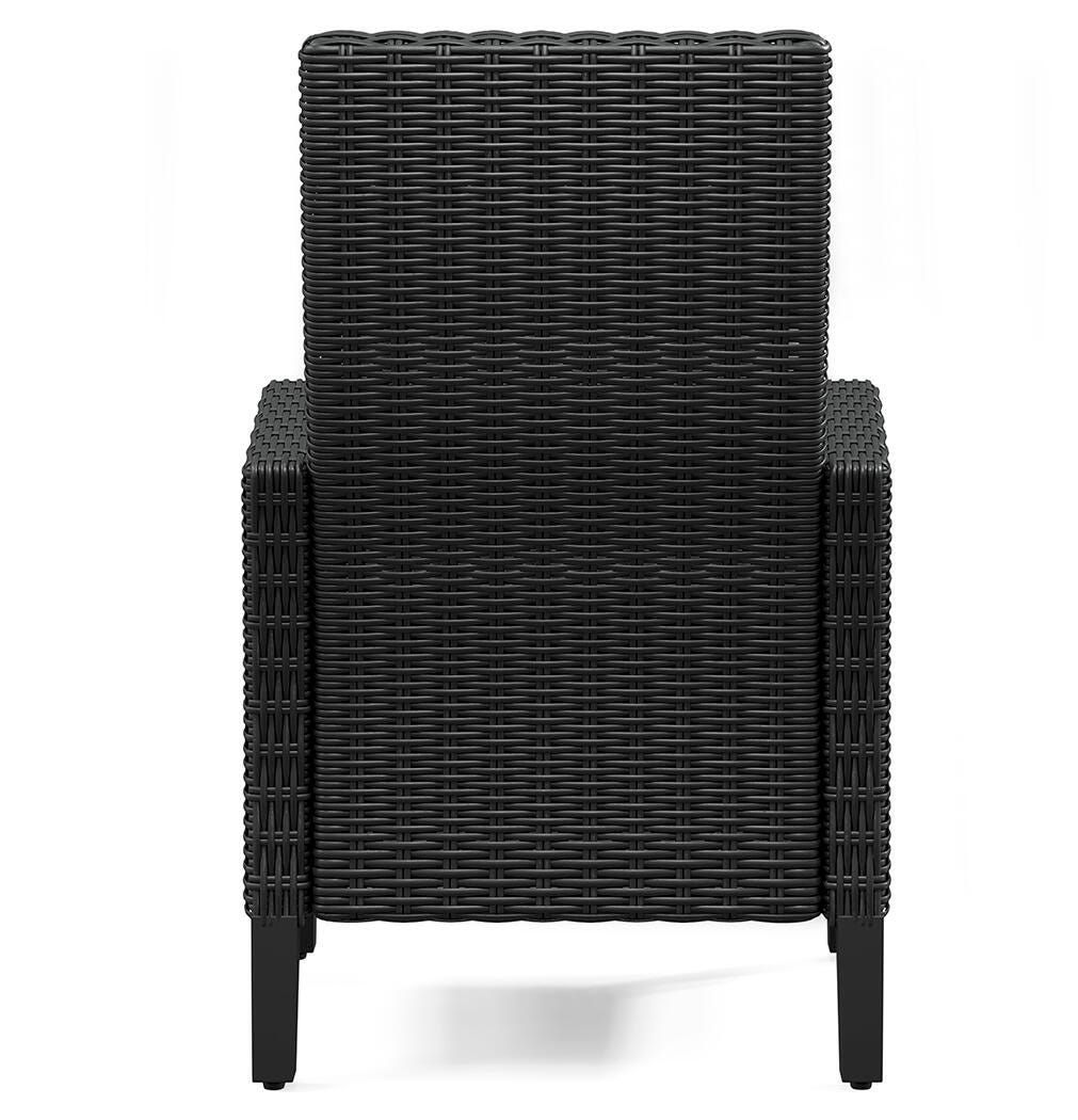 Beachcroft Black/Light Gray Outdoor Dining Table and 6 Chairs