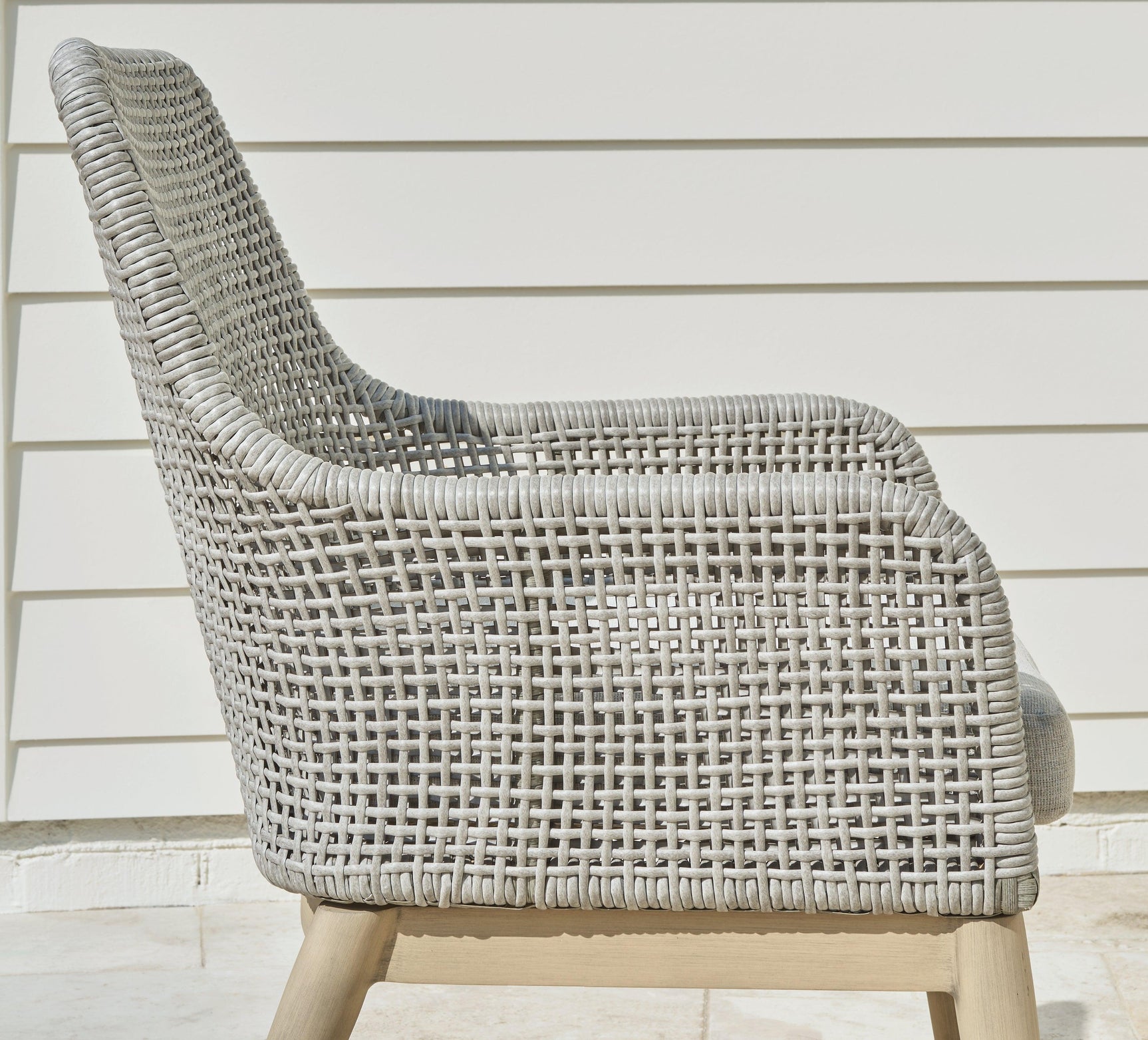 Seton Creek Gray Outdoor Dining Arm Chairs - Set of 2