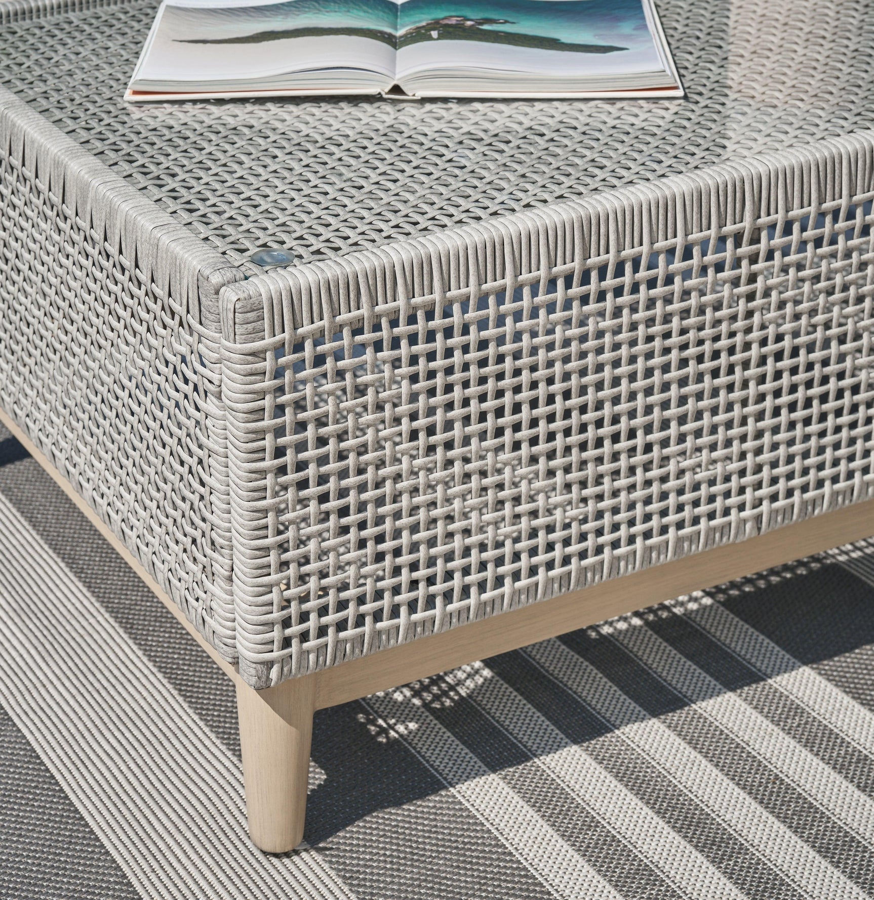 Seton Gray Creek Outdoor Sofa and Loveseat with Coffee Table