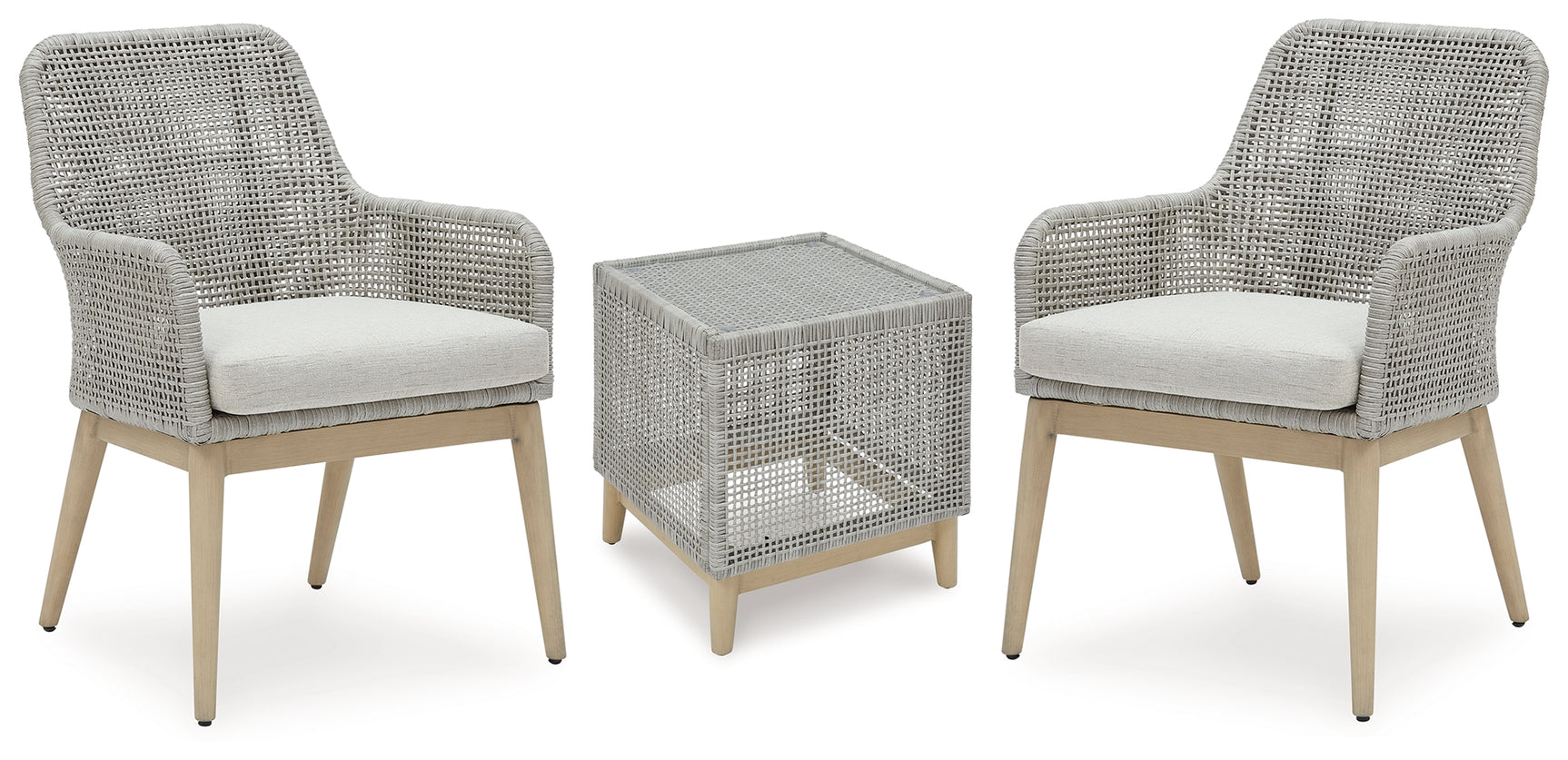 Seton Gray Creek 2 Outdoor Chairs with End Table