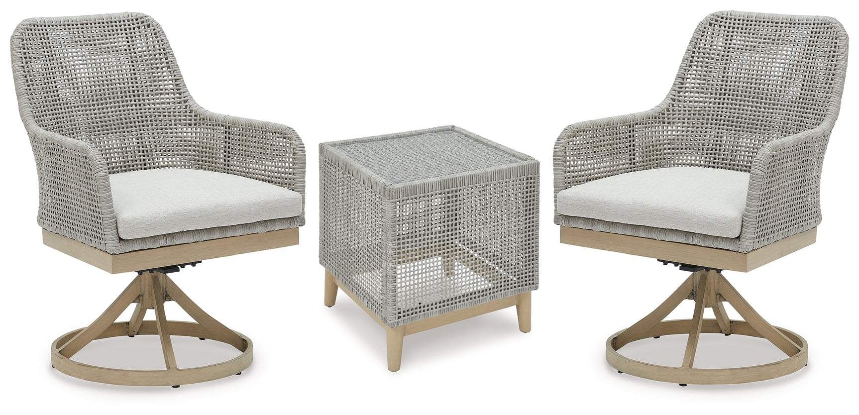 Seton Gray Creek 2 Outdoor Chairs with End Table