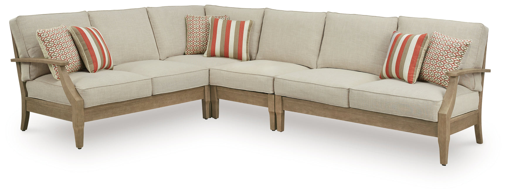 Clare View Beige 4-Piece Outdoor Sectional