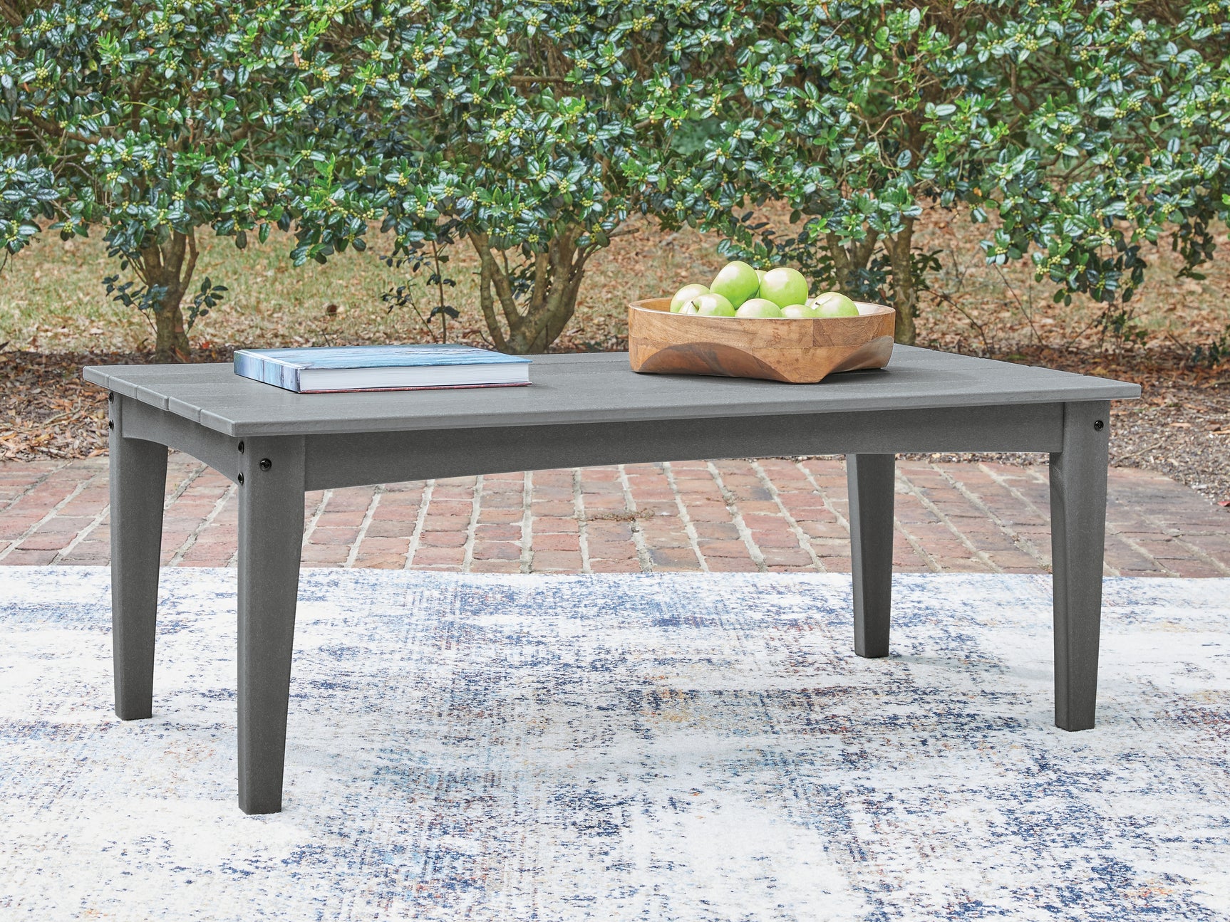 Cove Beach Gray Outdoor Coffee Table
