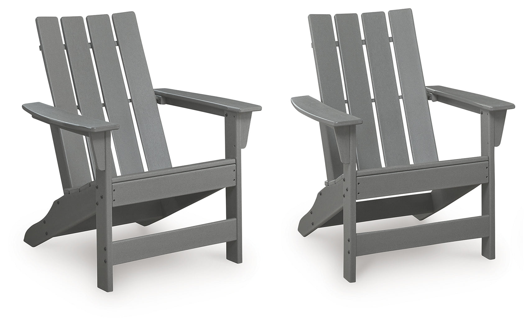 Cove Gray Beach 2 Adirondack Chairs