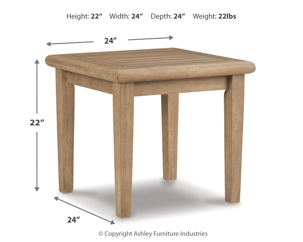 Clare Beige View 2 Outdoor Chairs with End Table