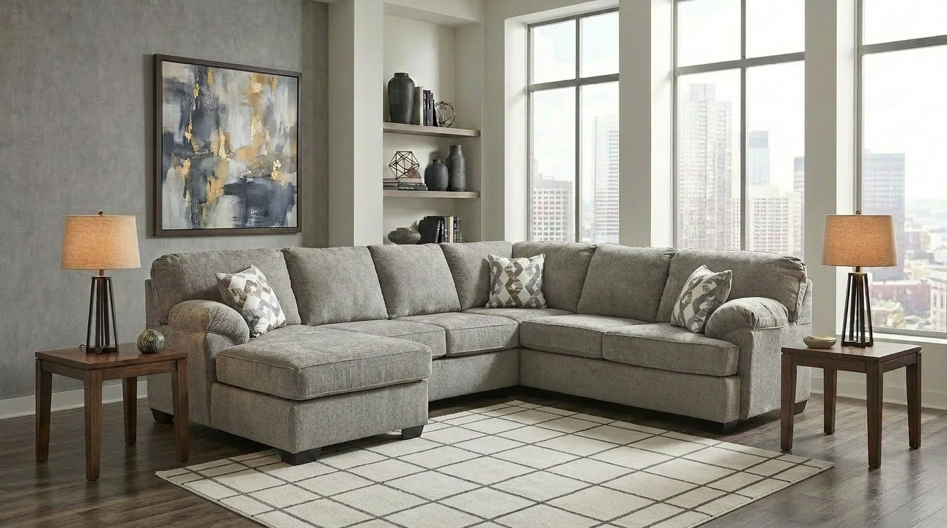 Westwood Stone Sectional Sofa from Ella Furniture