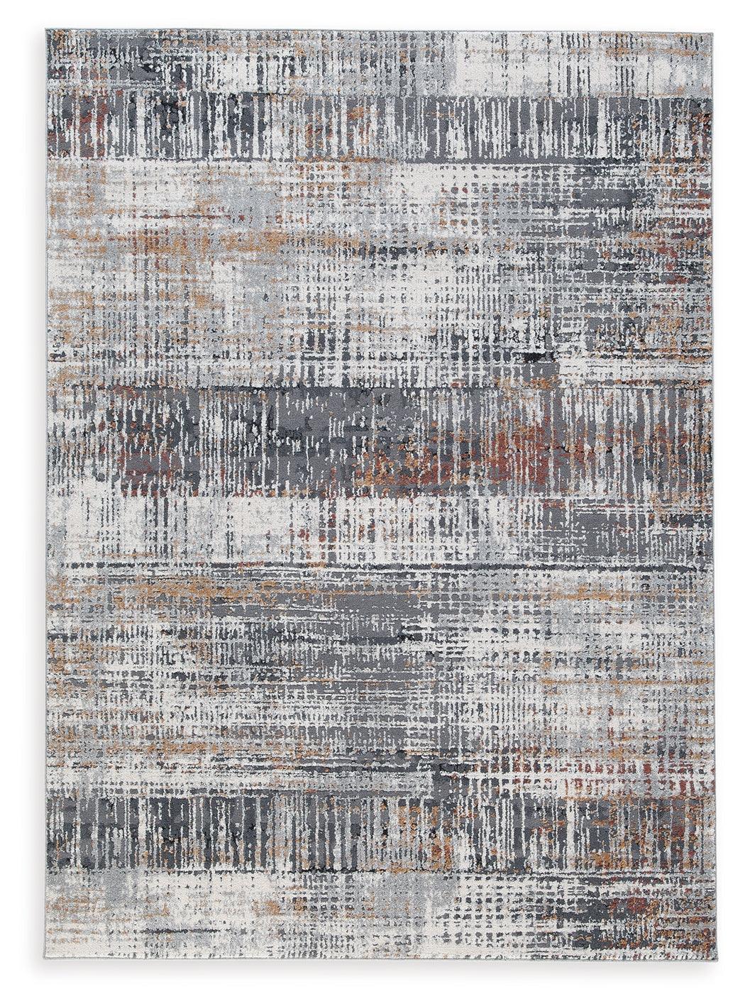 Rhettner Multi 5'3" x 7'3" Contemporary Area Rug