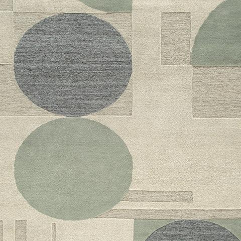 Dallane Linen Blue Green 5' x 7' Hand-Tufted Wool Rug