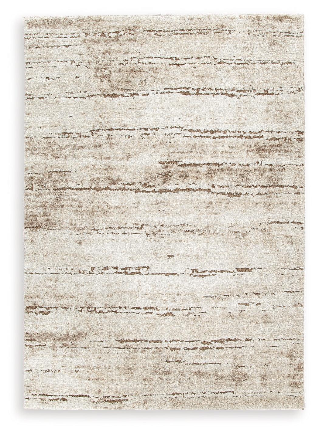 Kasney Cream Brown Large Rug