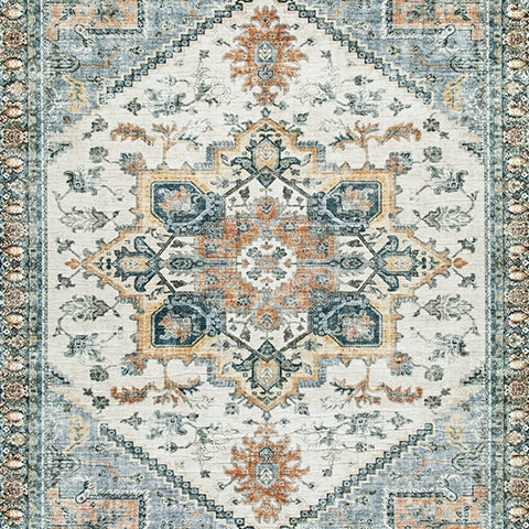Wallney Multi 7'6" X 9'6" Memory Foam Area Rug