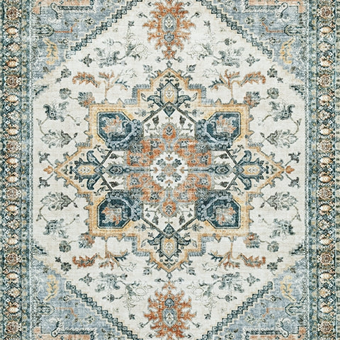 Wallney Multi 5' x 7' Memory Foam Area Rug