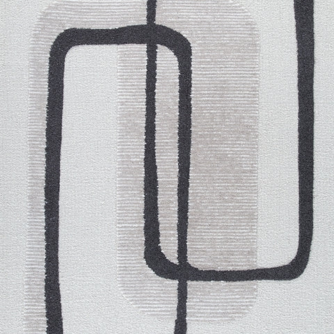 Davismour Ivory/Taupe/Charcoal 7'8" x 10' Area Rug