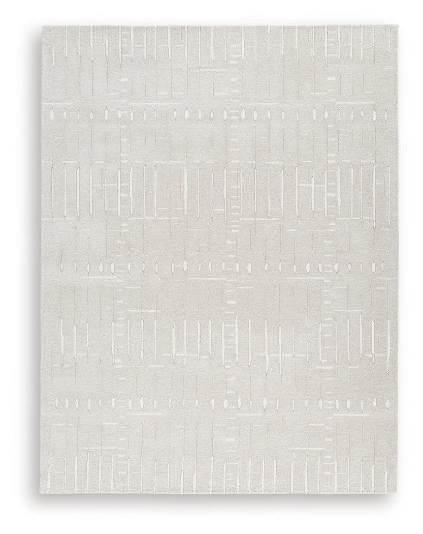 Wolbert Tan/Ivory 7'8" x 10' Area Rug
