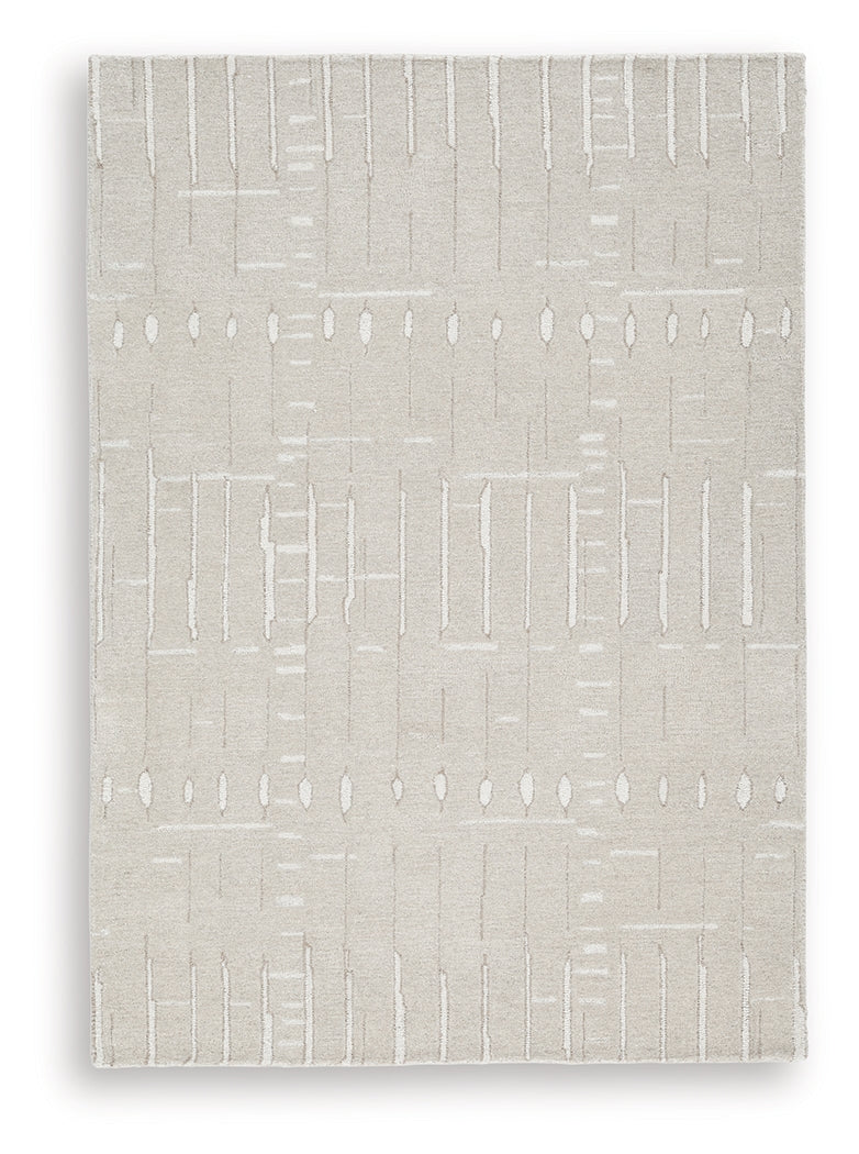 Wolbert Tan/Ivory 5' x 7' Area Rug