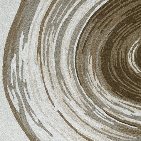 Rizwana Ivory/Brown/Gray 5' x 7' Area Rug