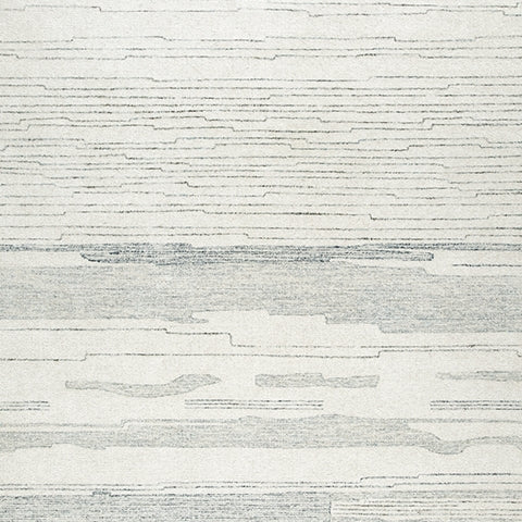 Genemost Ivory/Blue 7'8" x 10' Area Rug