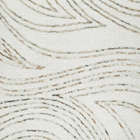 Deenbury Ivory/Green/Brown 5' x 7' Area Rug