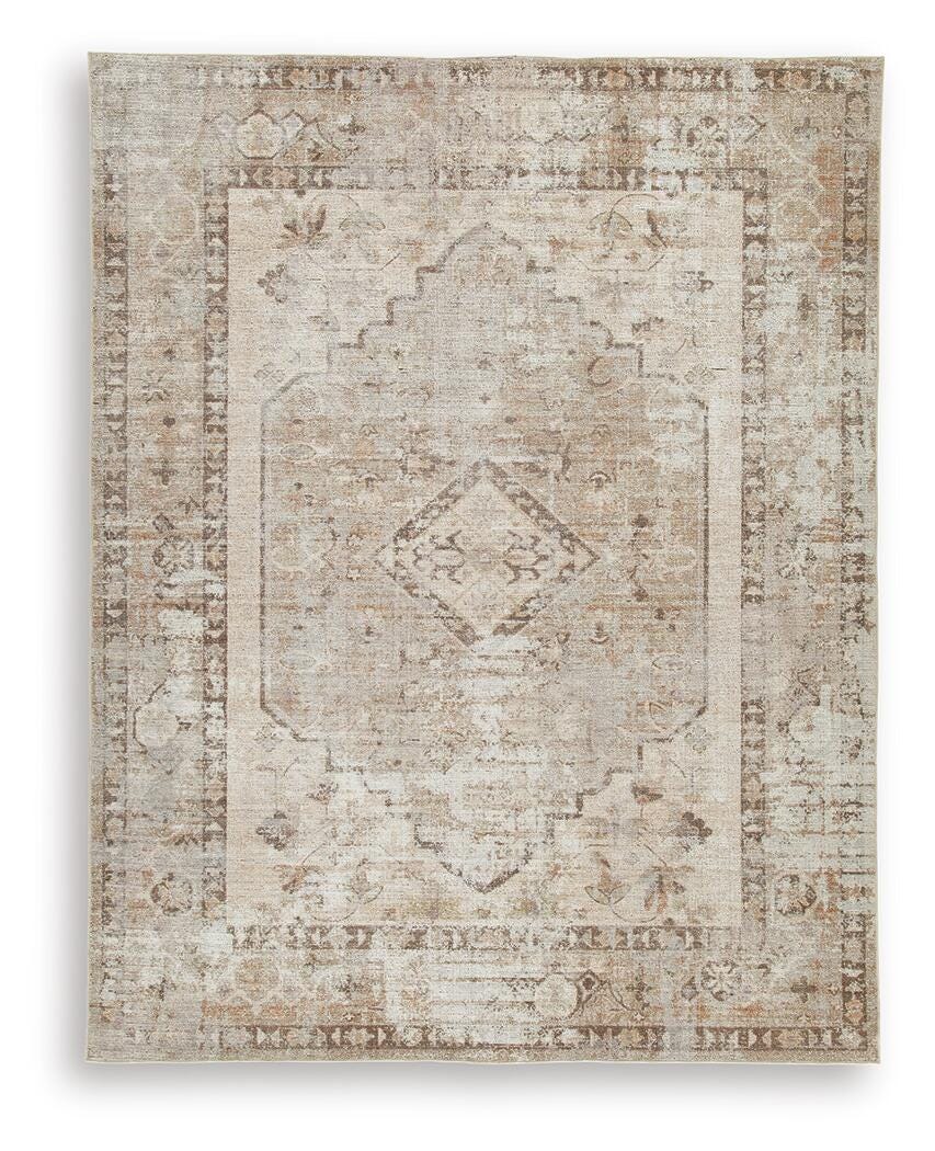 Livdon Brown/Beige/Gray Washable Large Rug
