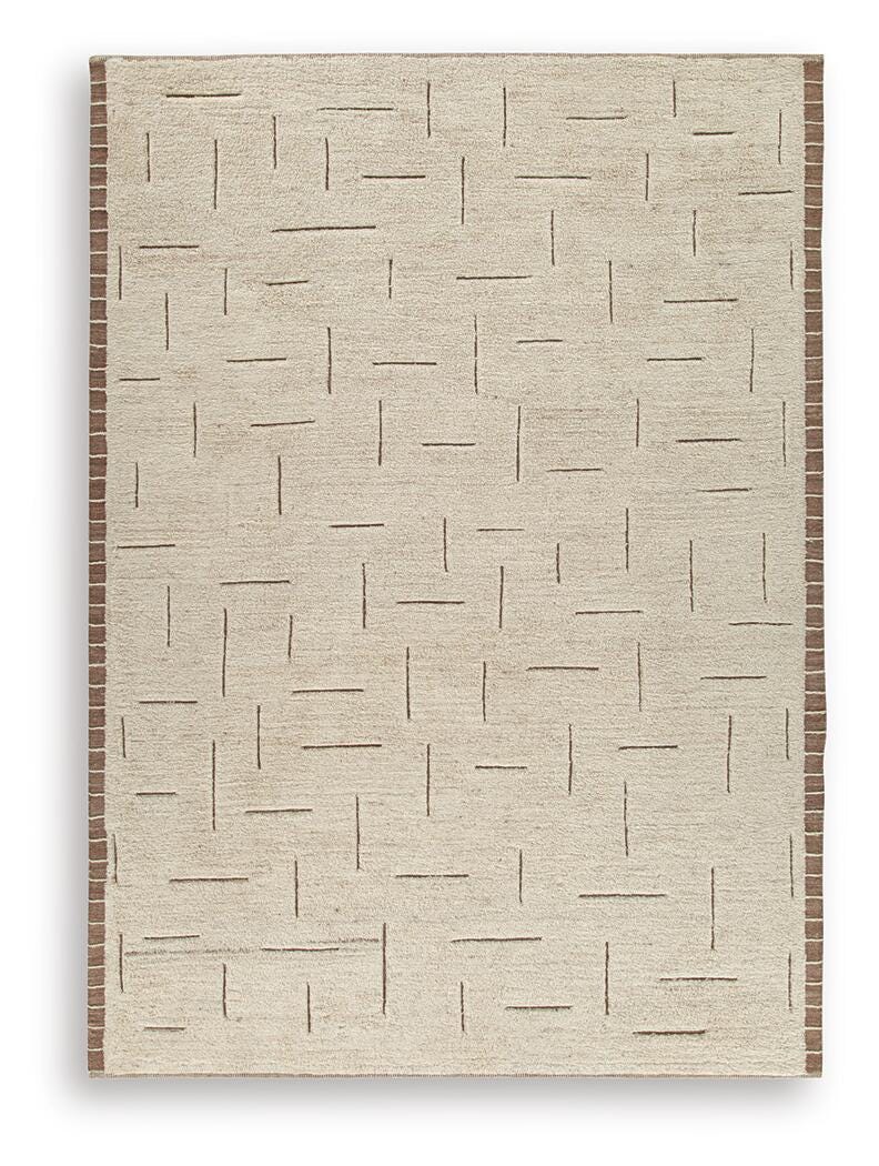 Clayman Beige/Brown Extra Large Rug