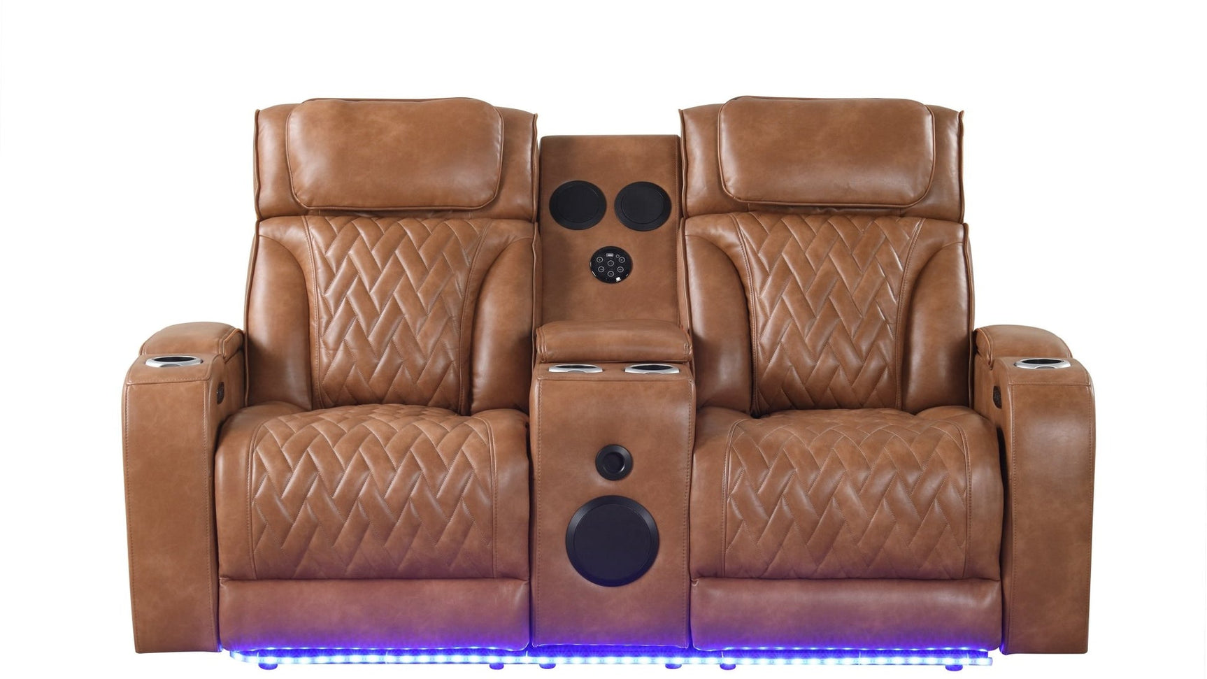 Skyline Brown Leather 3-Piece Reclining Set
