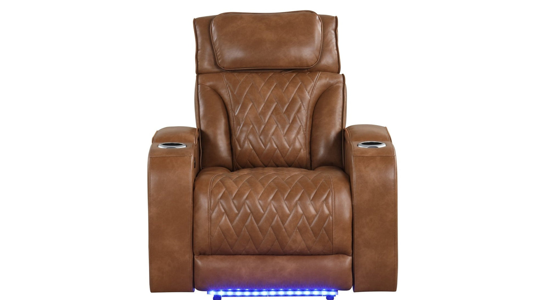 Skyline Brown Leather 3-Piece Reclining Set