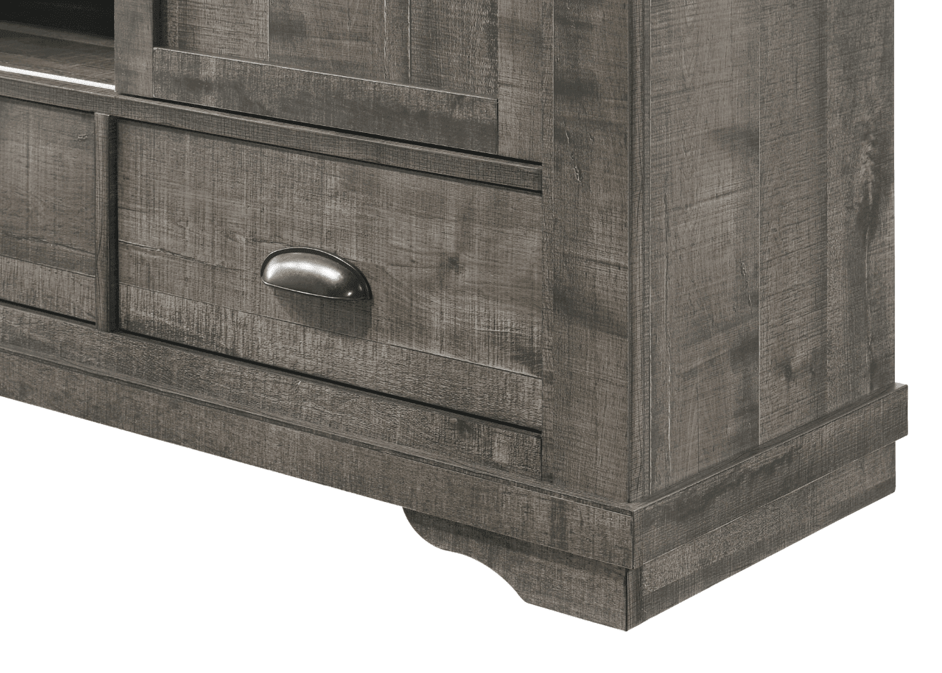 Coralee Dresser Grey, Modern Sleek Wood, 6 Drawers - Ella Furniture