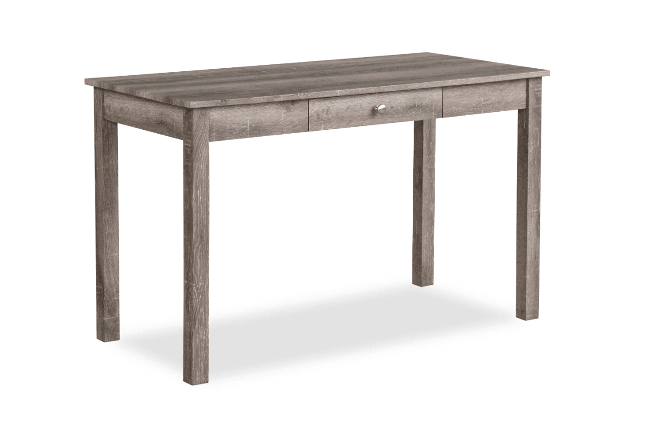 Wren Writing Brown Modern Wood With Drawer Desk & Chair Set - Ella Furniture