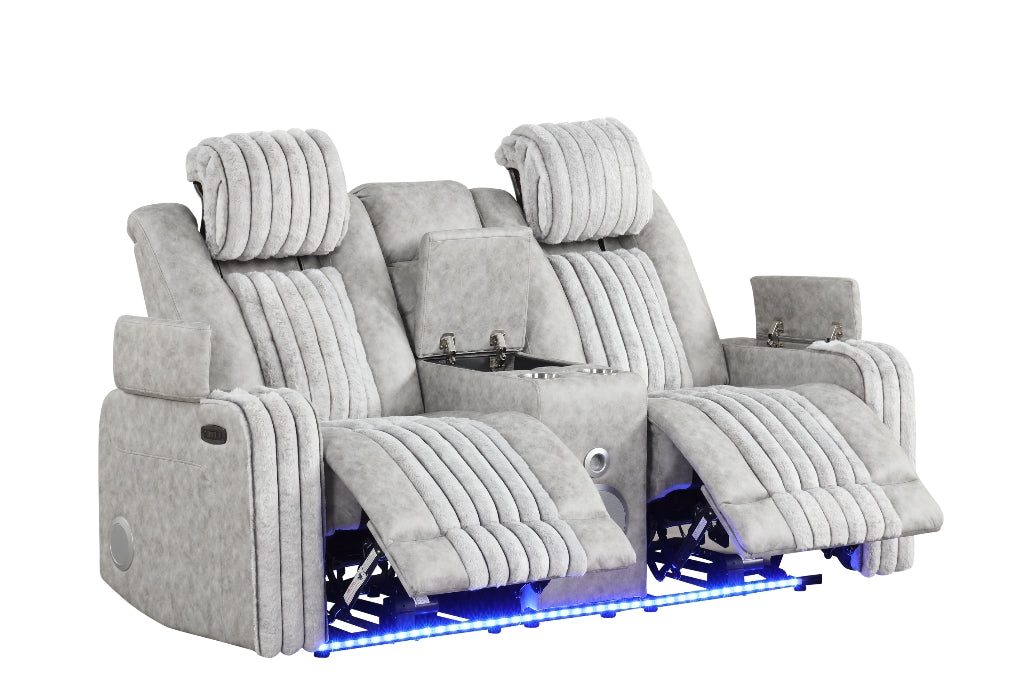 Lita Gray Power 3-Piece Reclining Set