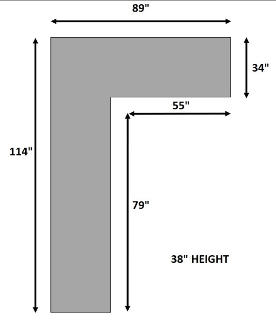 Thea Grey Fabric Sectional