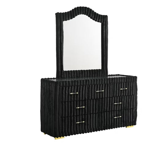 Atlam Henley Black Nightstand