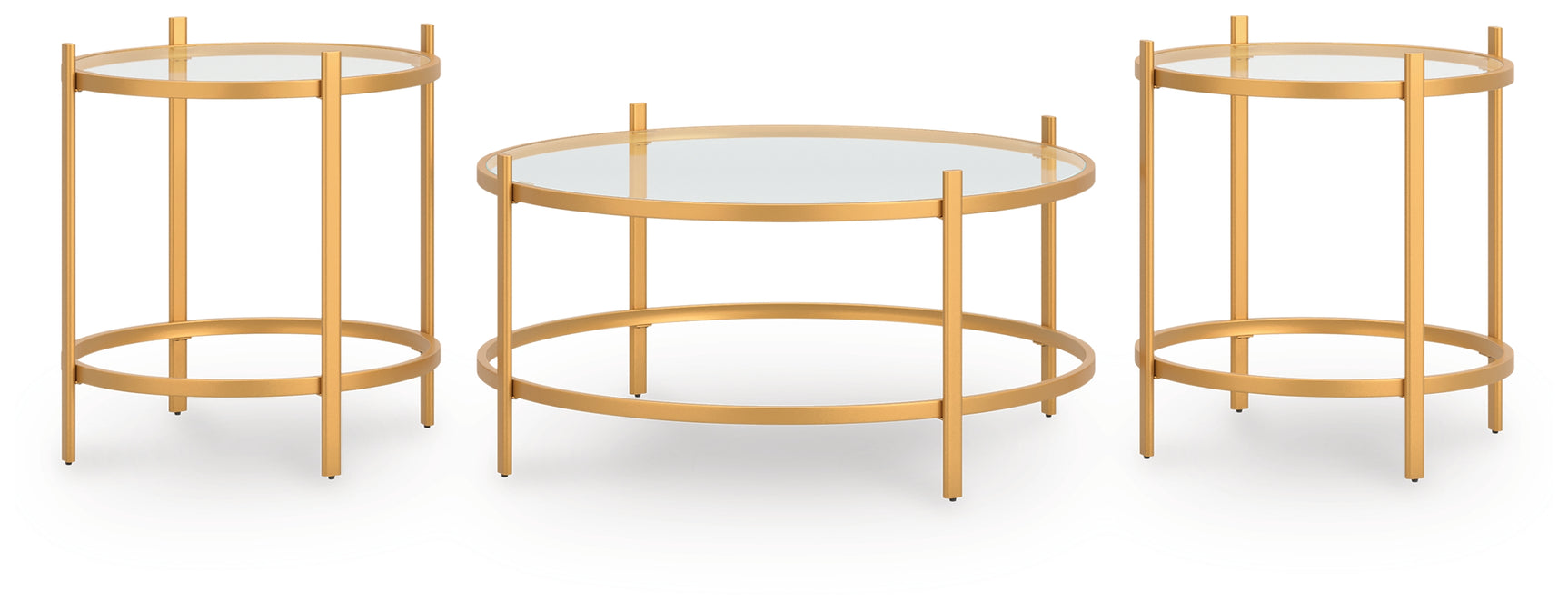 Pearlox Gold Table (Set of 3)
