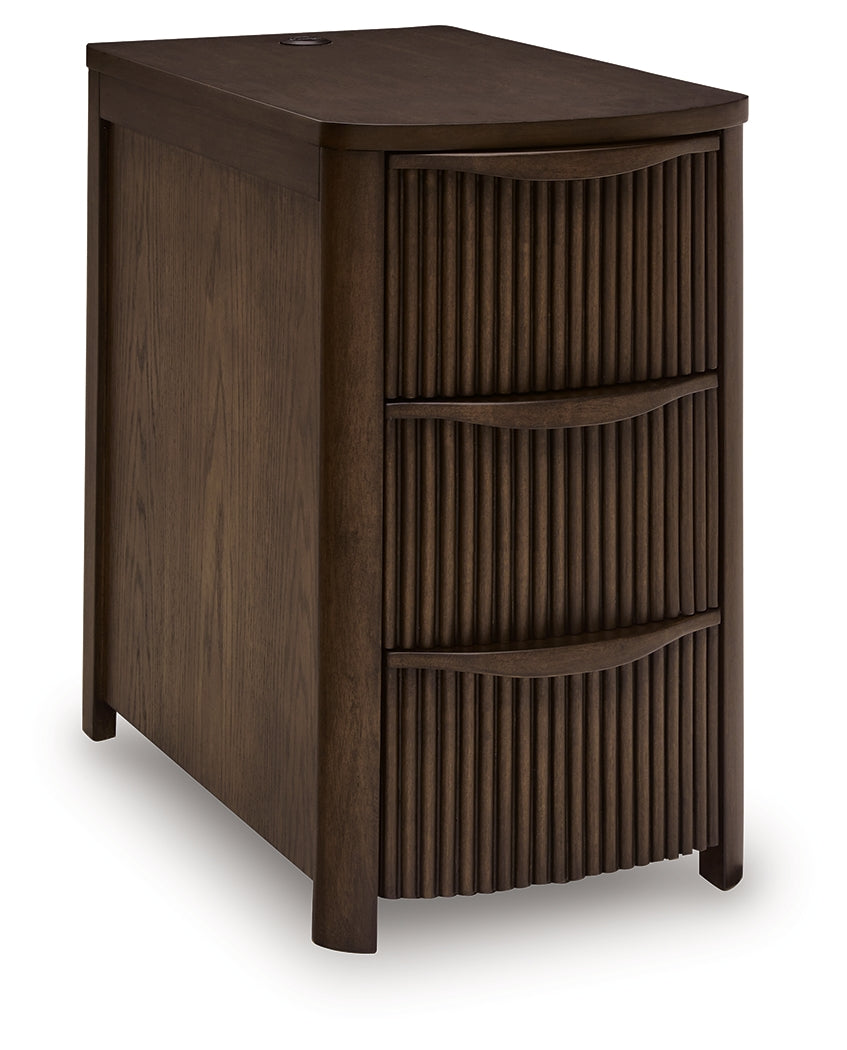 Camdill Dark Brown Chairside End Table